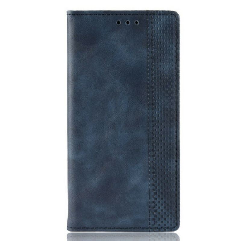 Flip Futrola Nokia 9 PureView Kožna Futrola Efekt Stilizirane Vintage Kože