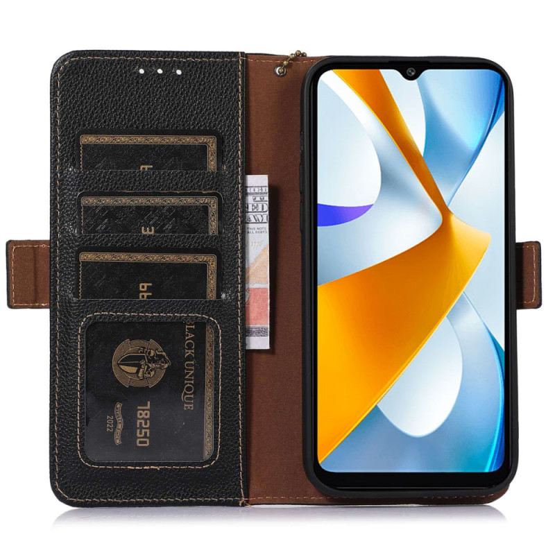 Kožna Futrola Xiaomi Redmi Note 12 4G Prava Rfid Teksturirana Koža
