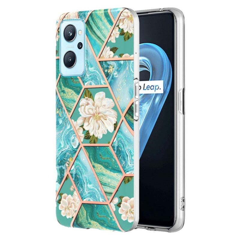 Maskica Realme 9i Geometrijski Mramor I Cvijeće