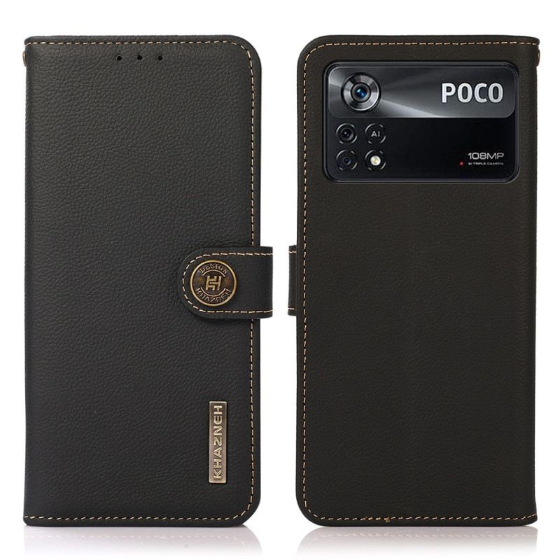 Flip Futrola Poco X4 Pro 5G Khazneh Rfid Prava Koža