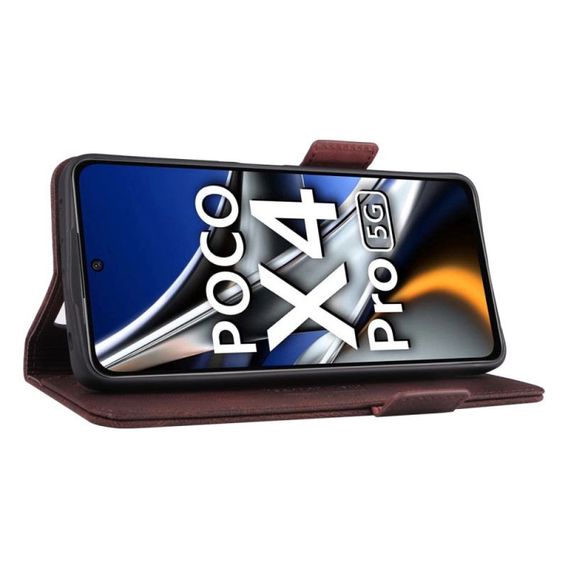Flip Futrola Poco X4 Pro 5G Kožna Futrola Elegantan Kožni Efekt