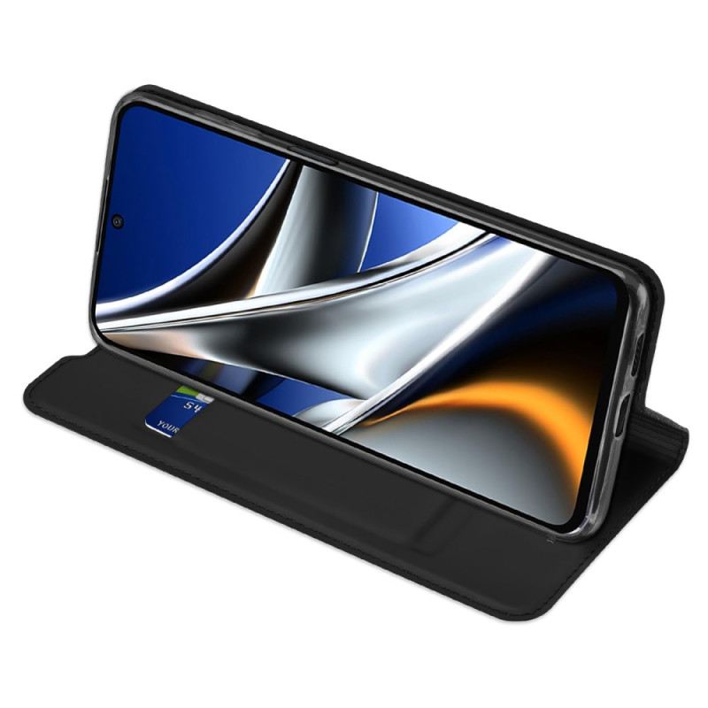 Flip Futrola Poco X4 Pro 5G Kožna Futrola Skin Pro Dux Ducis