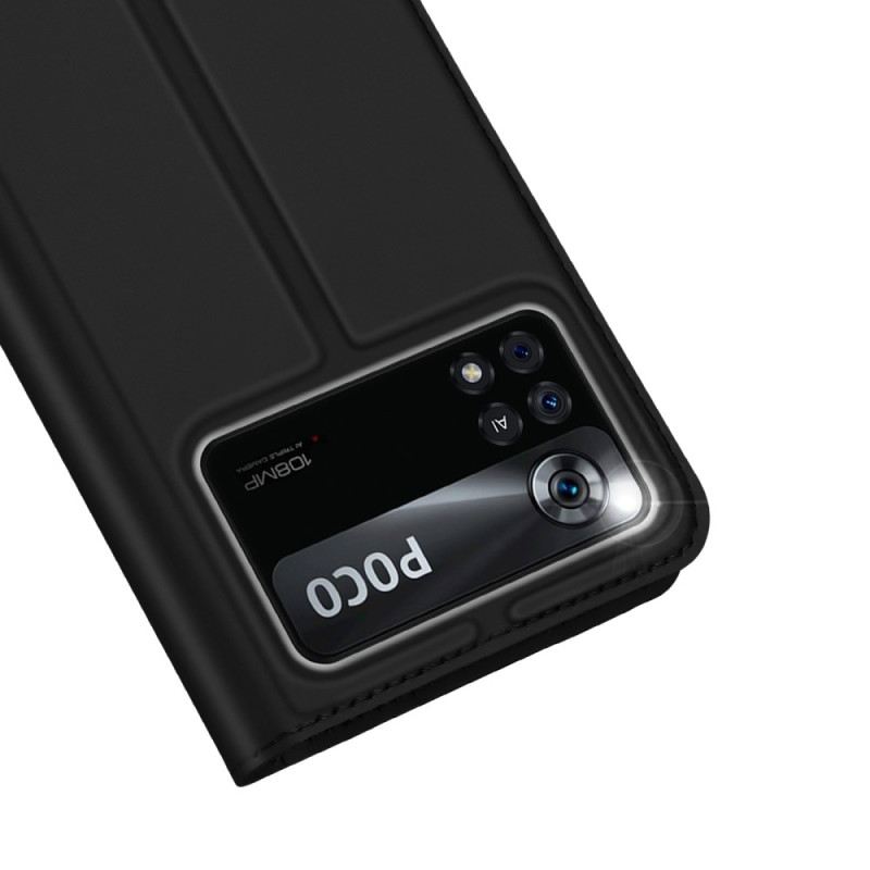 Flip Futrola Poco X4 Pro 5G Kožna Futrola Skin Pro Dux Ducis