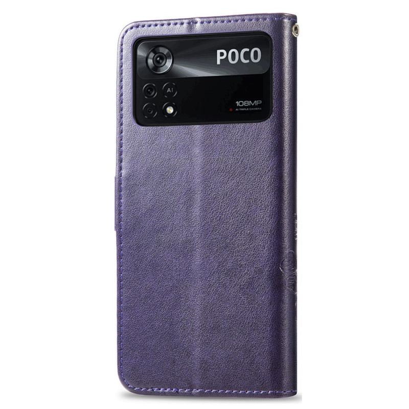 Futrola Poco X4 Pro 5G Cvjetni Uzorak S Remenčićima