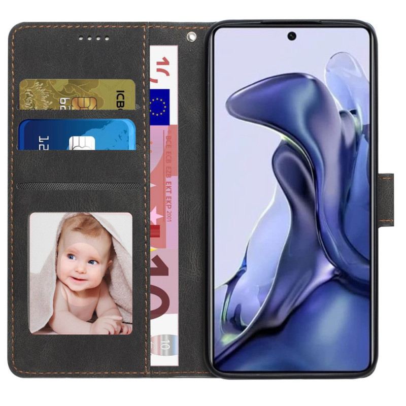 Kožna Futrola Poco X4 Pro 5G Kožni Stil S Remenom