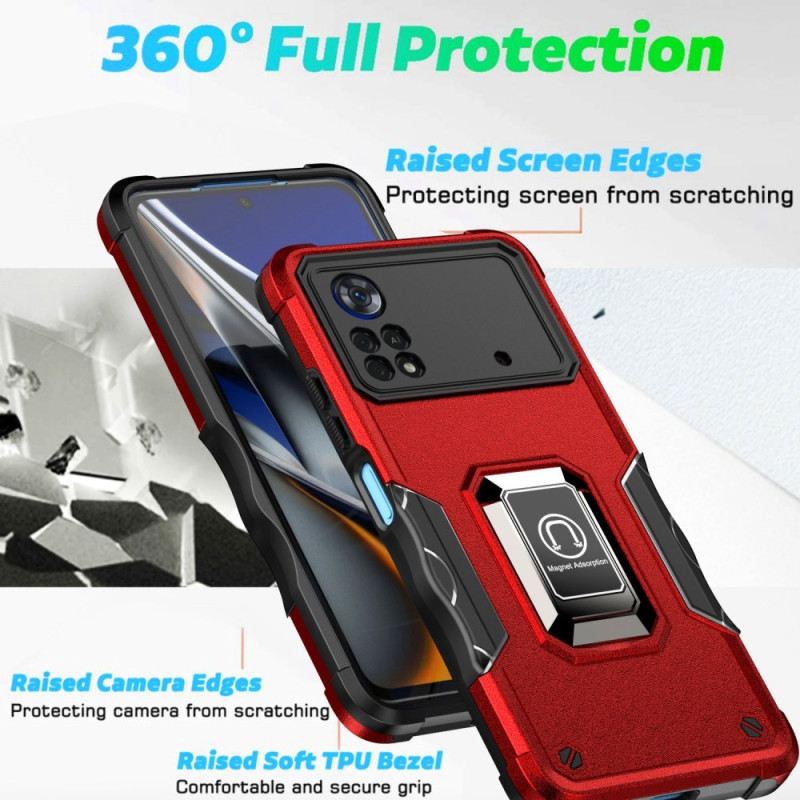 Maskica Poco X4 Pro 5G Nosač Prstena S Metalnim Efektom