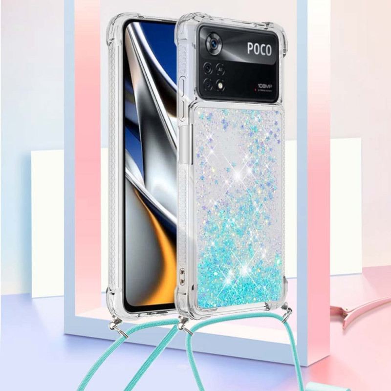 Maskica Poco X4 Pro 5G Stablo Šljokica S Uzicom