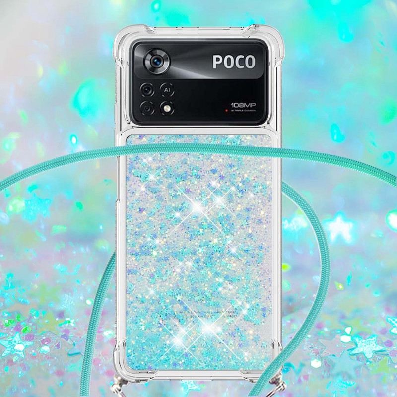 Maskica Poco X4 Pro 5G Stablo Šljokica S Uzicom