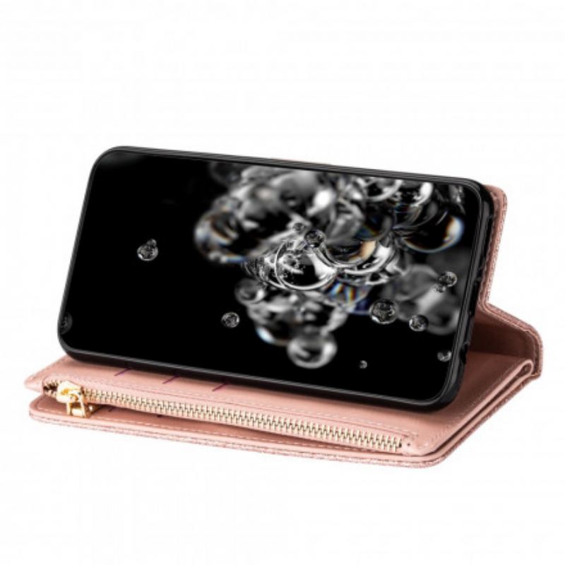 Futrola Xiaomi Mi Note 10 / 10 Pro Novčanik Novčanik Sa Šljokicama Na Patentni Zatvarač