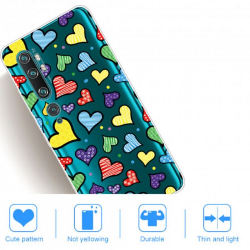Maskica Xiaomi Mi Note 10 / 10 Pro Raznobojna Srca