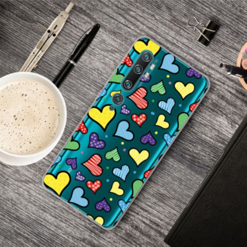 Maskica Xiaomi Mi Note 10 / 10 Pro Raznobojna Srca