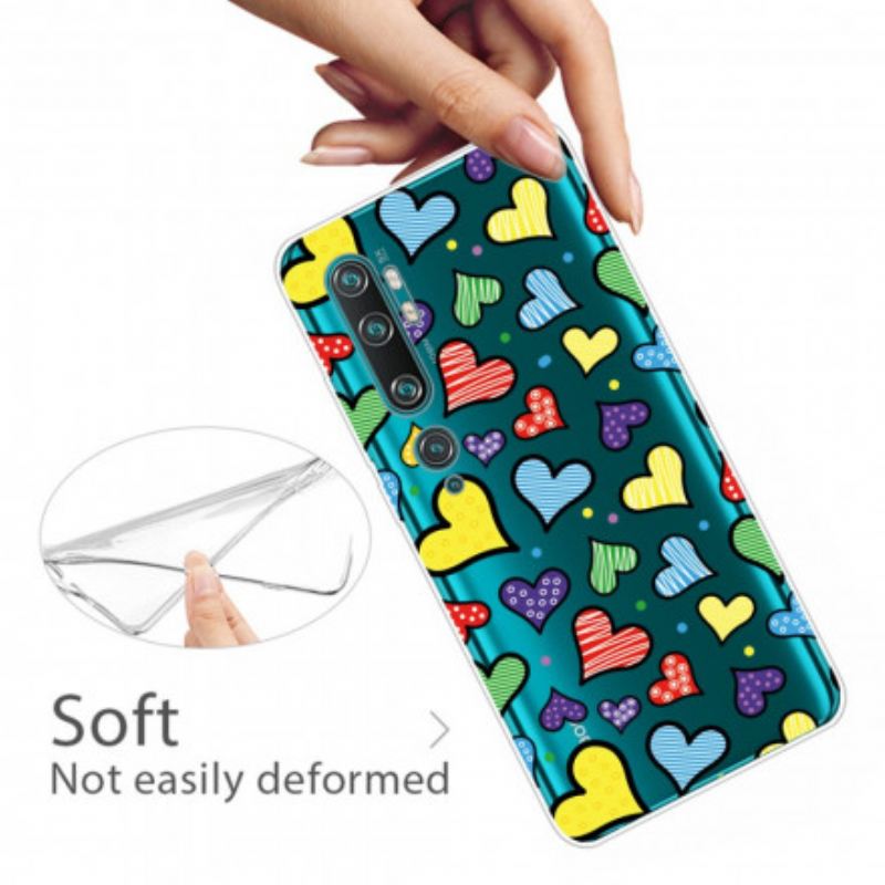 Maskica Xiaomi Mi Note 10 / 10 Pro Raznobojna Srca