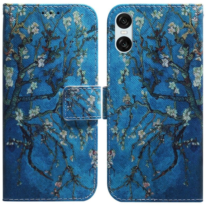 Kožna Futrola Za Sony Xperia 10 Vi Cvjetovi Marelice