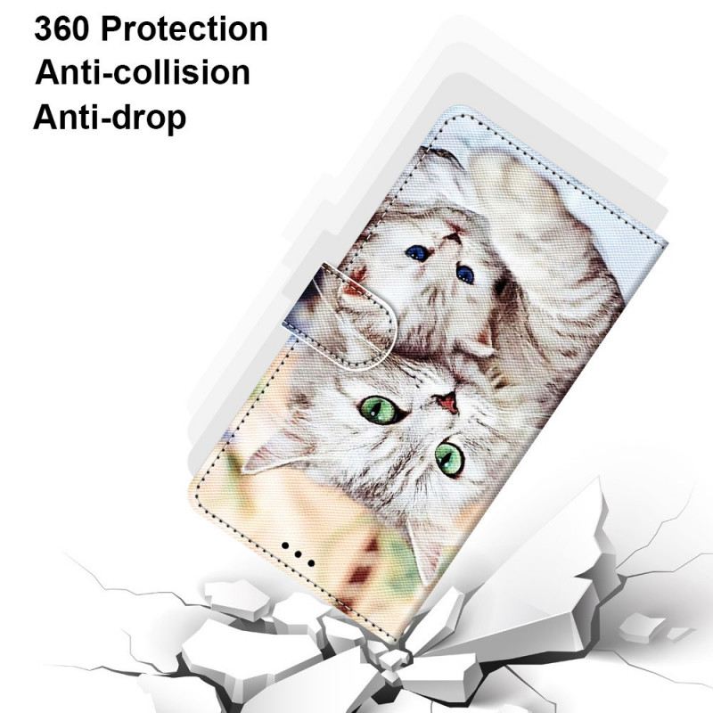 Kožna Futrola Samsung Galaxy M23 5G Obitelj Mačaka