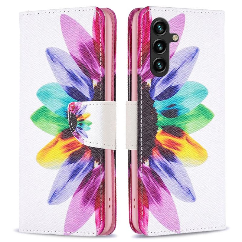 Flip Futrola Samsung Galaxy A15 Maskice Za Mobitele Akvarel Cvijet