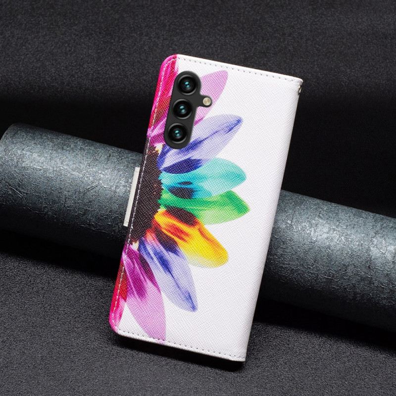 Flip Futrola Samsung Galaxy A15 Maskice Za Mobitele Akvarel Cvijet