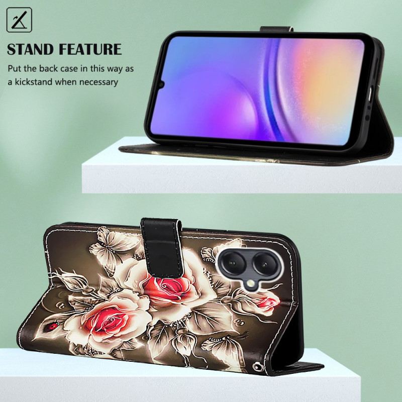 Flip Futrola Samsung Galaxy A15 Maskice Za Mobitele Trakaste Ruže