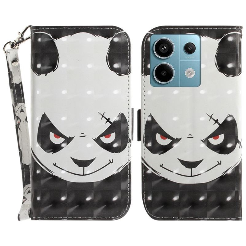 Kožna Futrola Poco X6 5g Ljuta Panda S Remenom