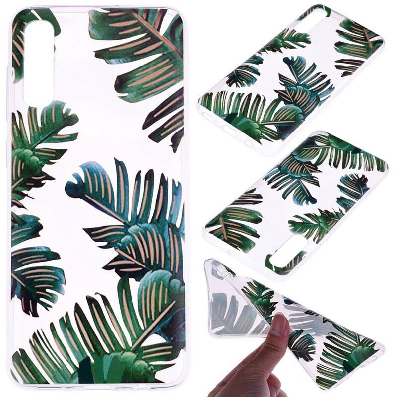 Maskica Samsung Galaxy A70 Bešavno Zeleno Lišće