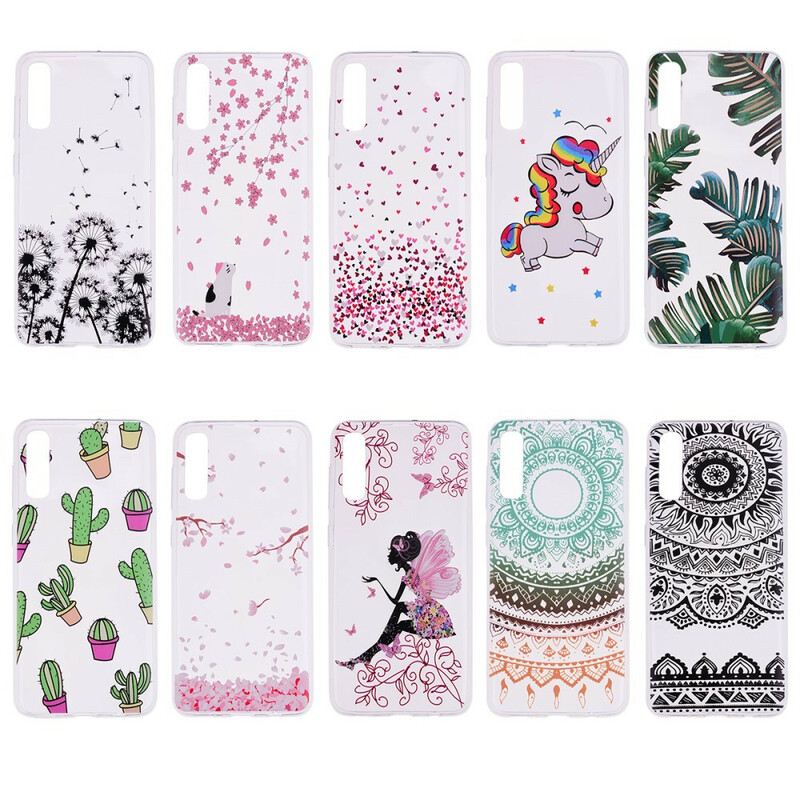 Maskica Samsung Galaxy A70 Bešavno Zeleno Lišće