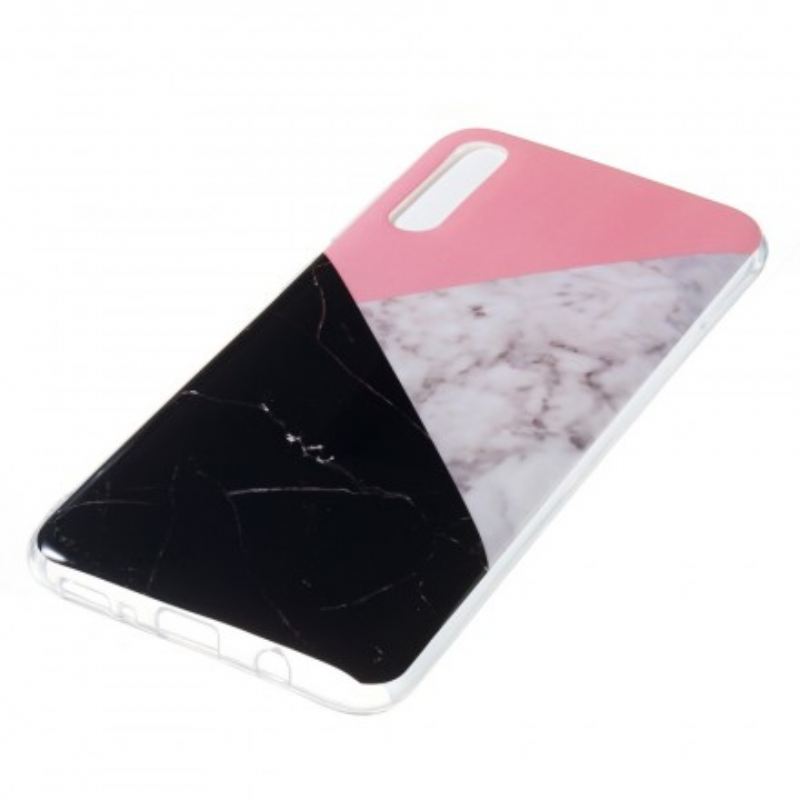 Maskica Samsung Galaxy A70 Geometrijski Efekt Mramora
