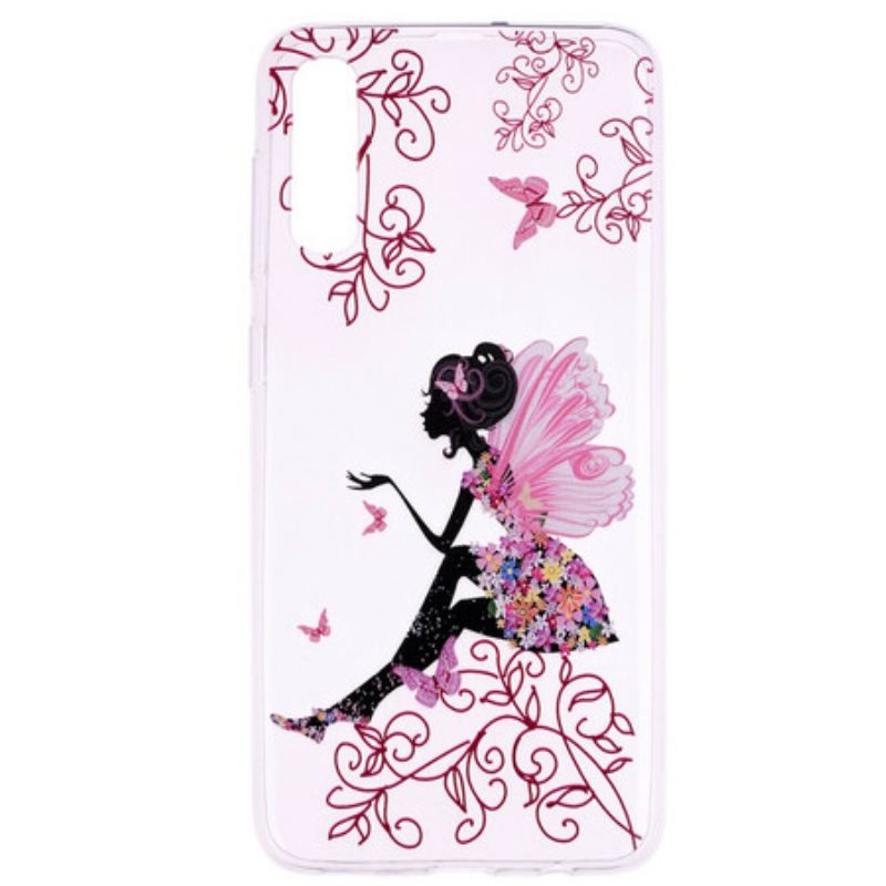 Maskica Samsung Galaxy A70 Prozirna Cvjetna Vila