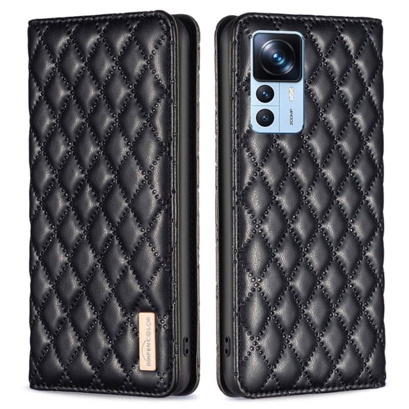 Flip Futrola Xiaomi 12T / 12T Pro Kožna Futrola Prošivena Binfen Boja