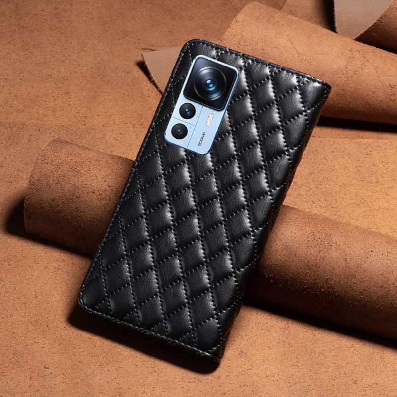 Flip Futrola Xiaomi 12T / 12T Pro Kožna Futrola Prošivena Binfen Boja