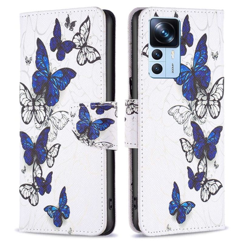 Flip Futrola Xiaomi 12T / 12T Pro Leptiri