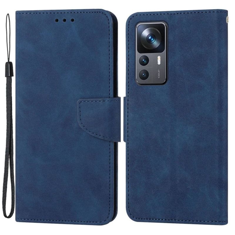 Futrola Xiaomi 12T / 12T Pro Remen S Efektom Obične Kože