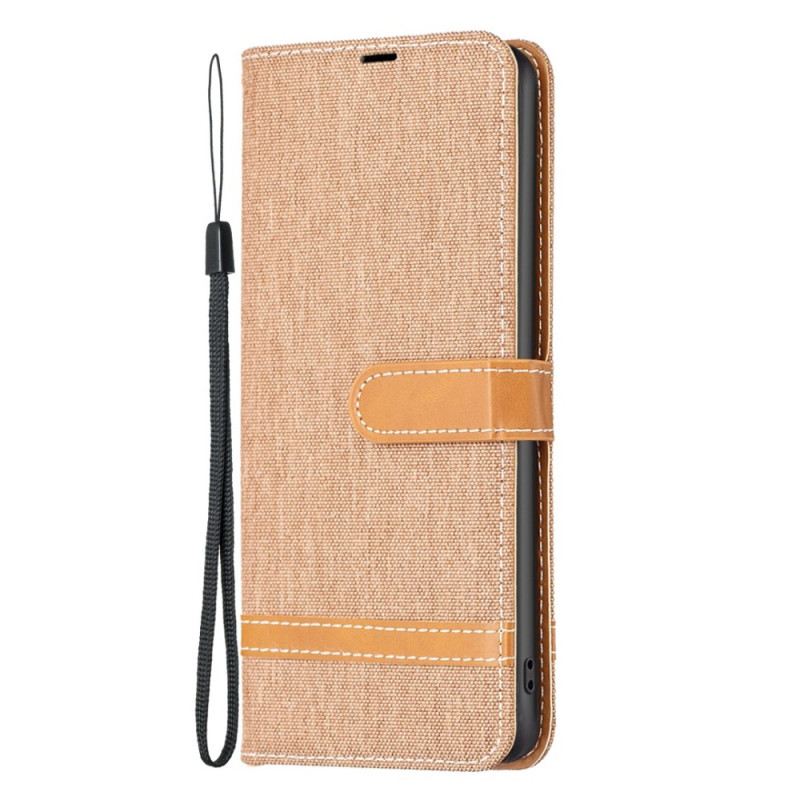Futrola Xiaomi 12T / 12T Pro Remen S Efektom Tkanine I Kože