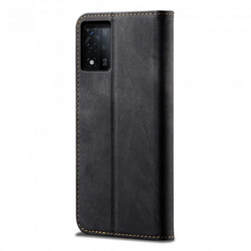Flip Futrola Oppo Reno 6 5G Kožna Futrola Traper Tkanina
