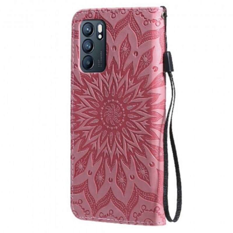 Flip Futrola Oppo Reno 6 5G Sunčani Cvijet