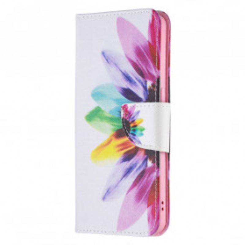 Kožna Futrola Oppo Reno 6 5G Akvarel Cvijet