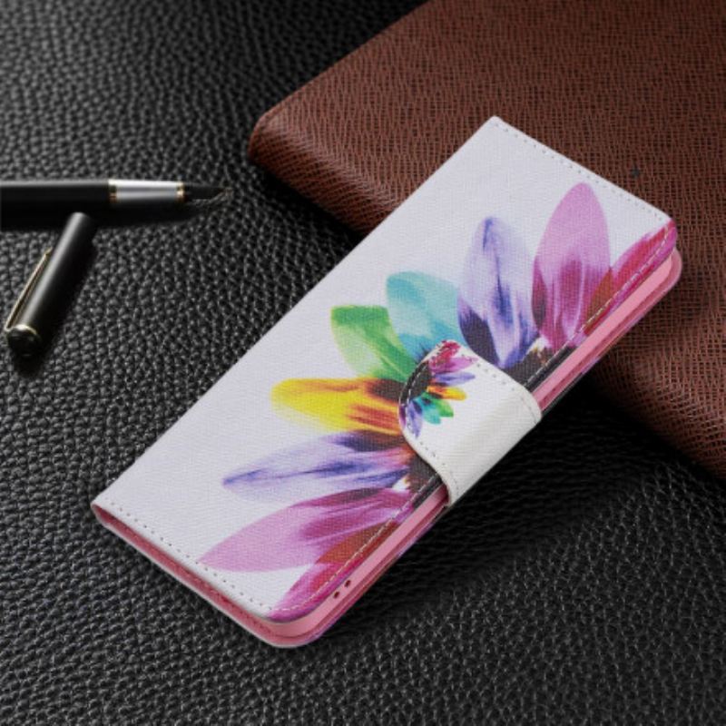 Kožna Futrola Oppo Reno 6 5G Akvarel Cvijet