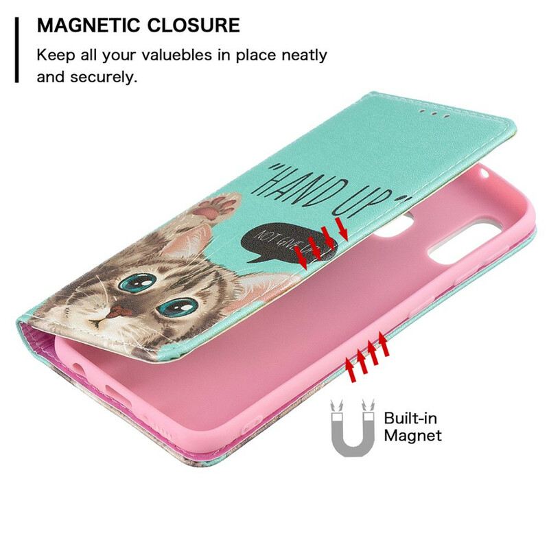 Flip Futrola Samsung Galaxy A20e Kožna Futrola Ruka Gore