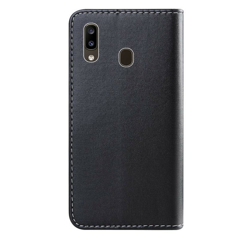 Kožna Futrola Samsung Galaxy A20e Trobojni Kožni Efekt