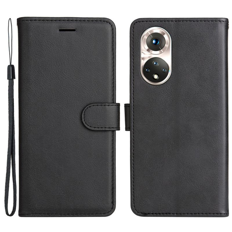 Flip Futrola Honor 50 Efekt Kože S Remenom