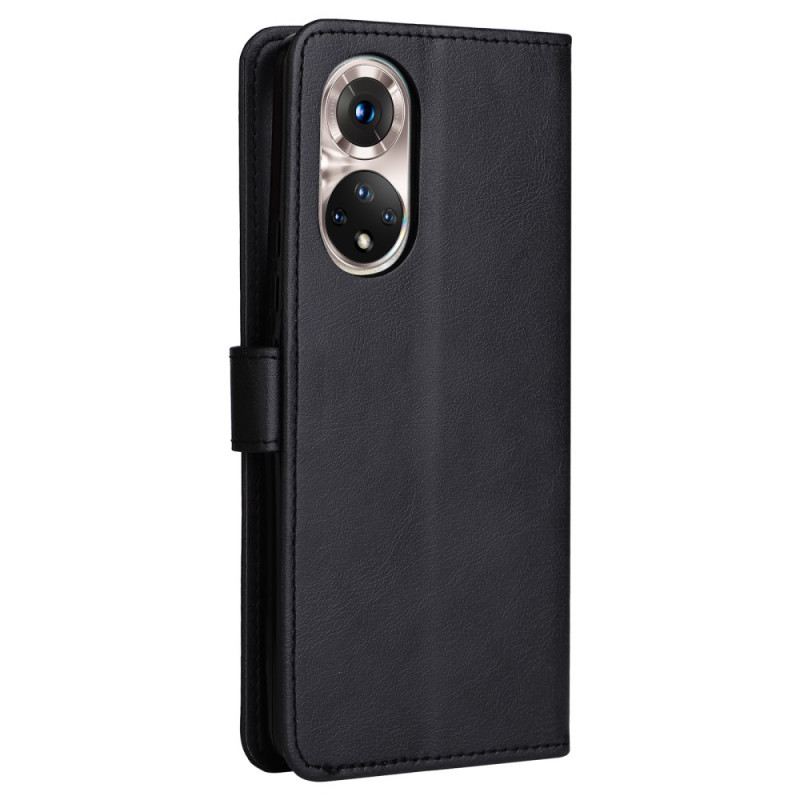 Flip Futrola Honor 50 Efekt Kože S Remenom