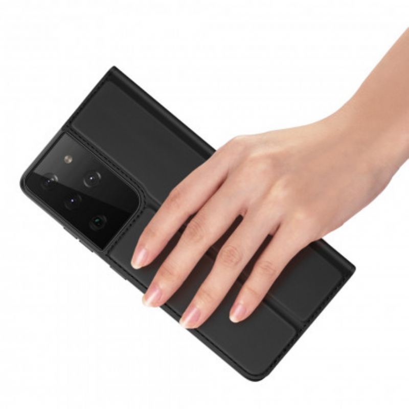 Flip Futrola Samsung Galaxy S21 Ultra 5G Kožna Futrola Skin Pro Dux Ducis