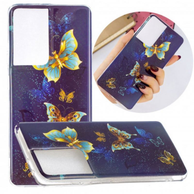 Maskica Samsung Galaxy S21 Ultra 5G Serija Fluorescentnih Leptira