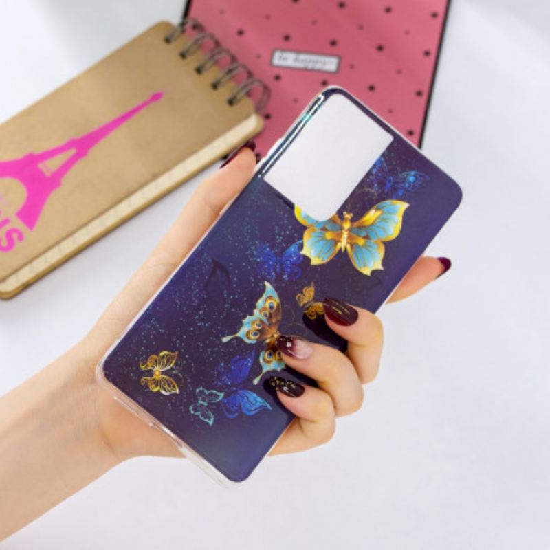 Maskica Samsung Galaxy S21 Ultra 5G Serija Fluorescentnih Leptira