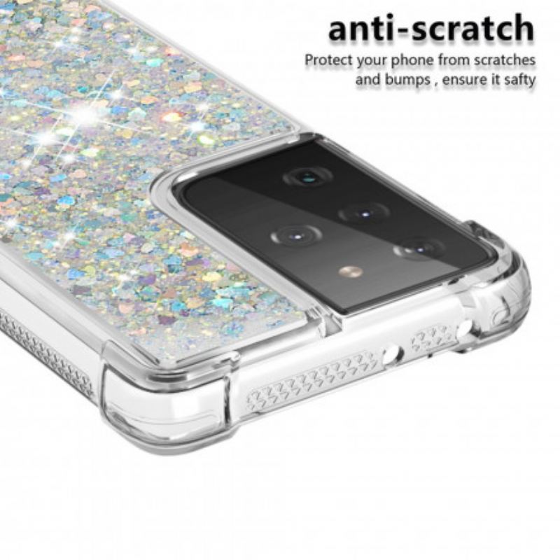 Maskica Samsung Galaxy S21 Ultra 5G Želje Šljokice