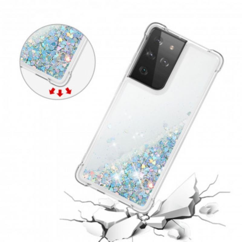Maskica Samsung Galaxy S21 Ultra 5G Želje Šljokice