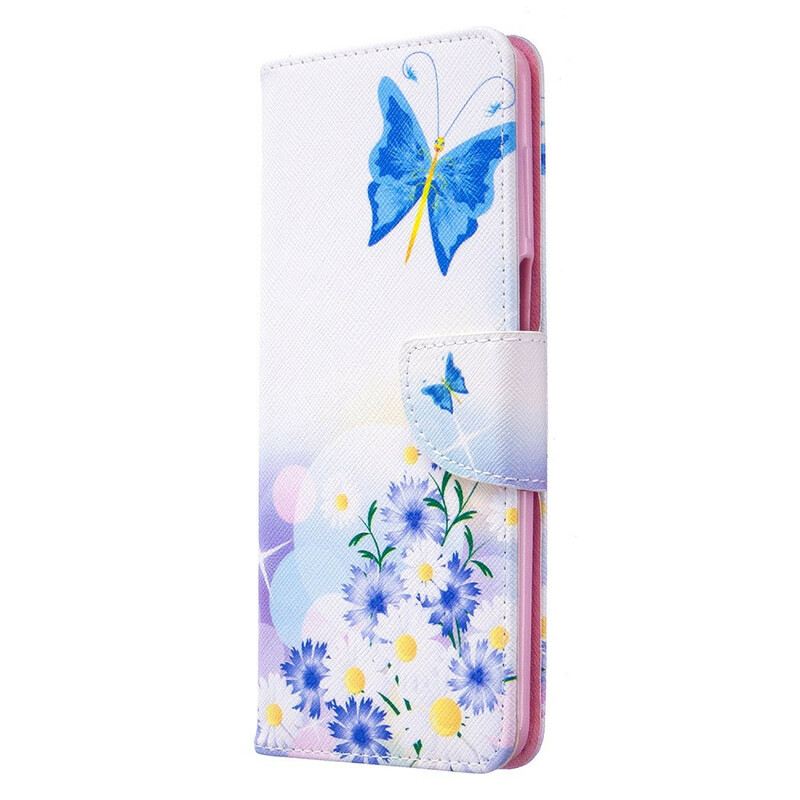 Futrola Xiaomi Redmi Note 9S / 9 Pro Slikani Leptiri I Cvijeće