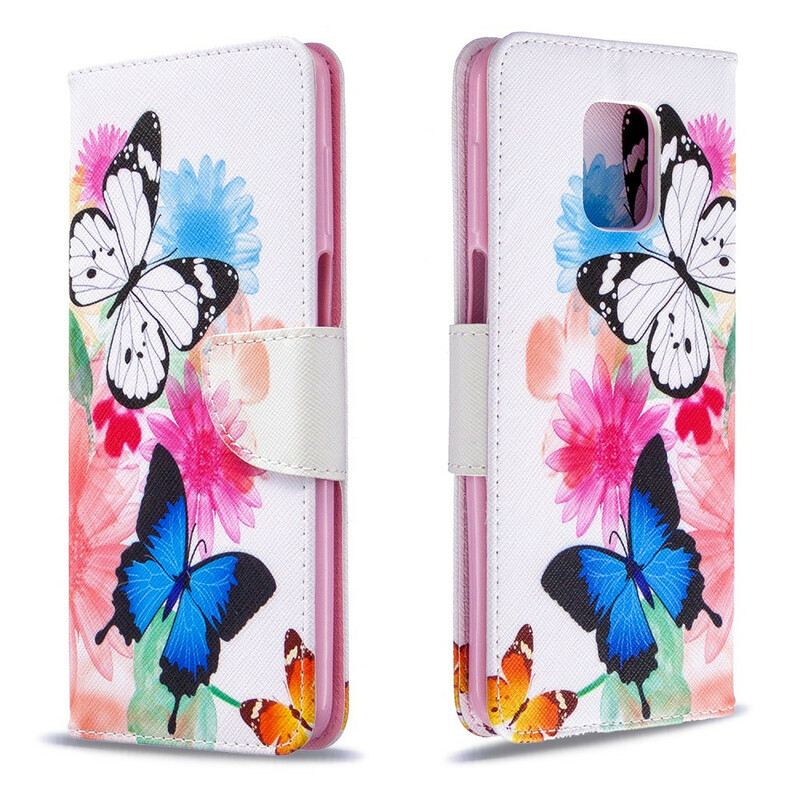 Futrola Xiaomi Redmi Note 9S / 9 Pro Slikani Leptiri I Cvijeće
