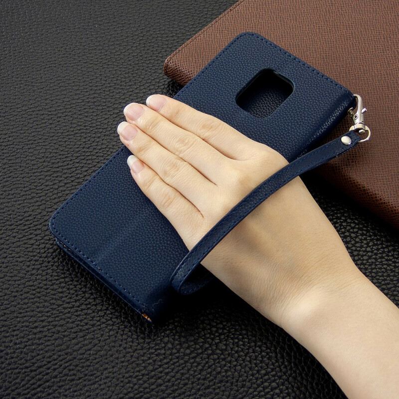Kožna Futrola Xiaomi Redmi Note 9S / 9 Pro Litchi Kožni Efekt