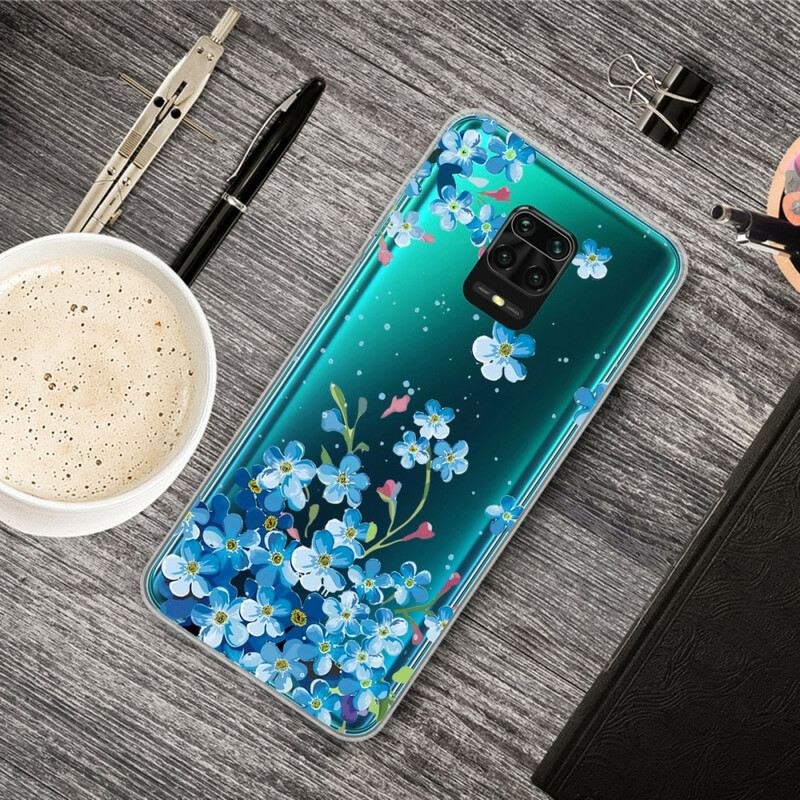Maskica Xiaomi Redmi Note 9S / 9 Pro Plavo Cvijeće