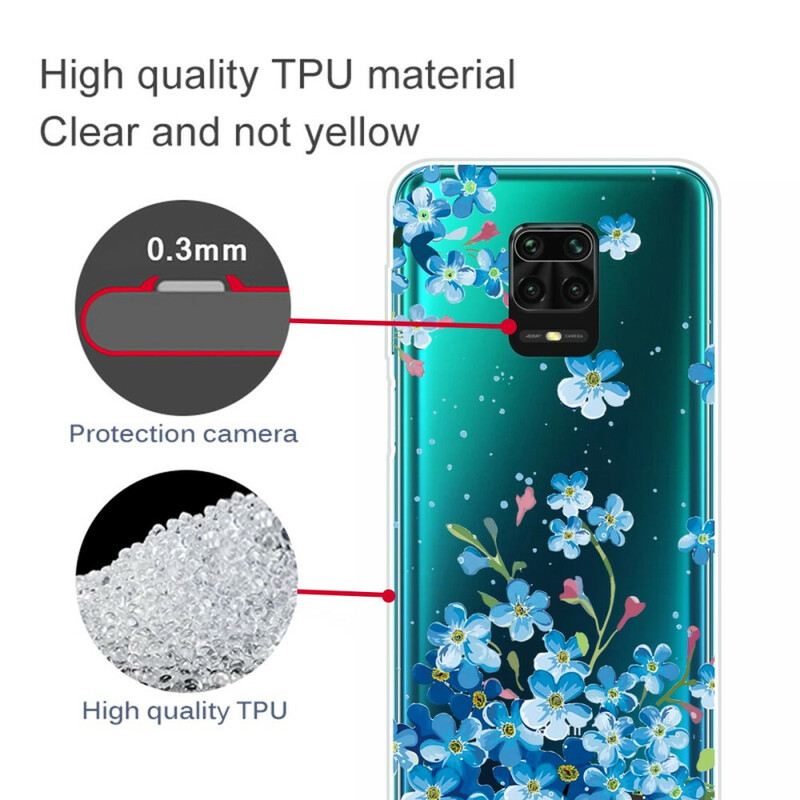 Maskica Xiaomi Redmi Note 9S / 9 Pro Plavo Cvijeće