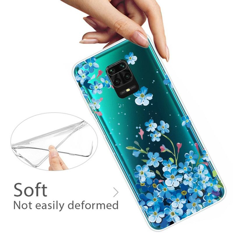 Maskica Xiaomi Redmi Note 9S / 9 Pro Plavo Cvijeće